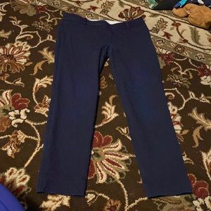 JCrew ankle slacks- navy blue